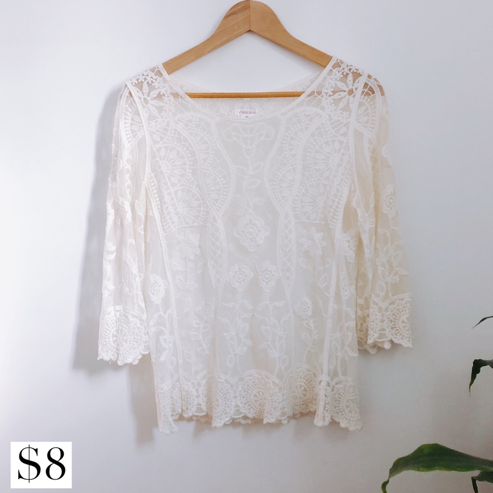 Lace 3/4 Top